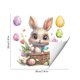 thumbnail image 3 of Uuiauoio 1 Sheet Easter Window Clings for Glass Windows, Easter Egg Bunny Butterfly Stickers Spring Window Clings Decorations, Spring Windows Decals for Home Office Party Decor, 3 of 6