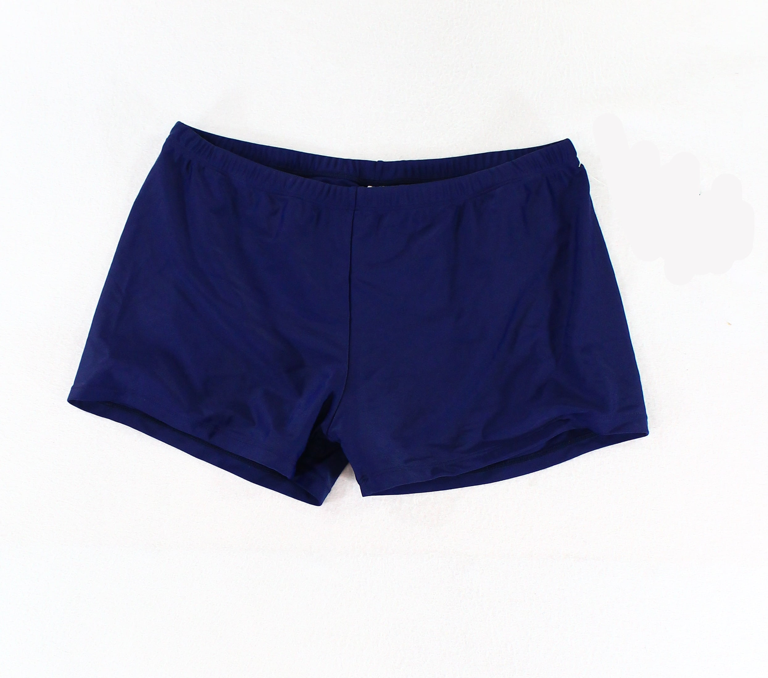 navy blue boy shorts swimwear