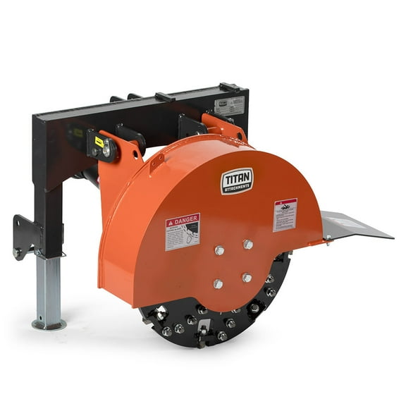 Titan Attachments 3 Point Standard Series PTO-Driven Stump Grinder, Stump Grinder Machine for Cat 1 Tractors with 15-45 HP, Carbide Steel Teeth, 540 RPM, Tree Stump Grinder