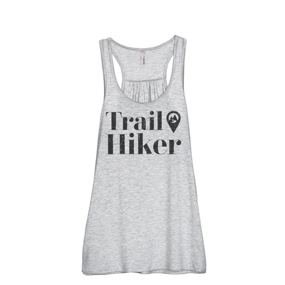 Trail Hiker Women's Fashion Sleeveless Flowy Racerback Tank Top Sport Grey Medium