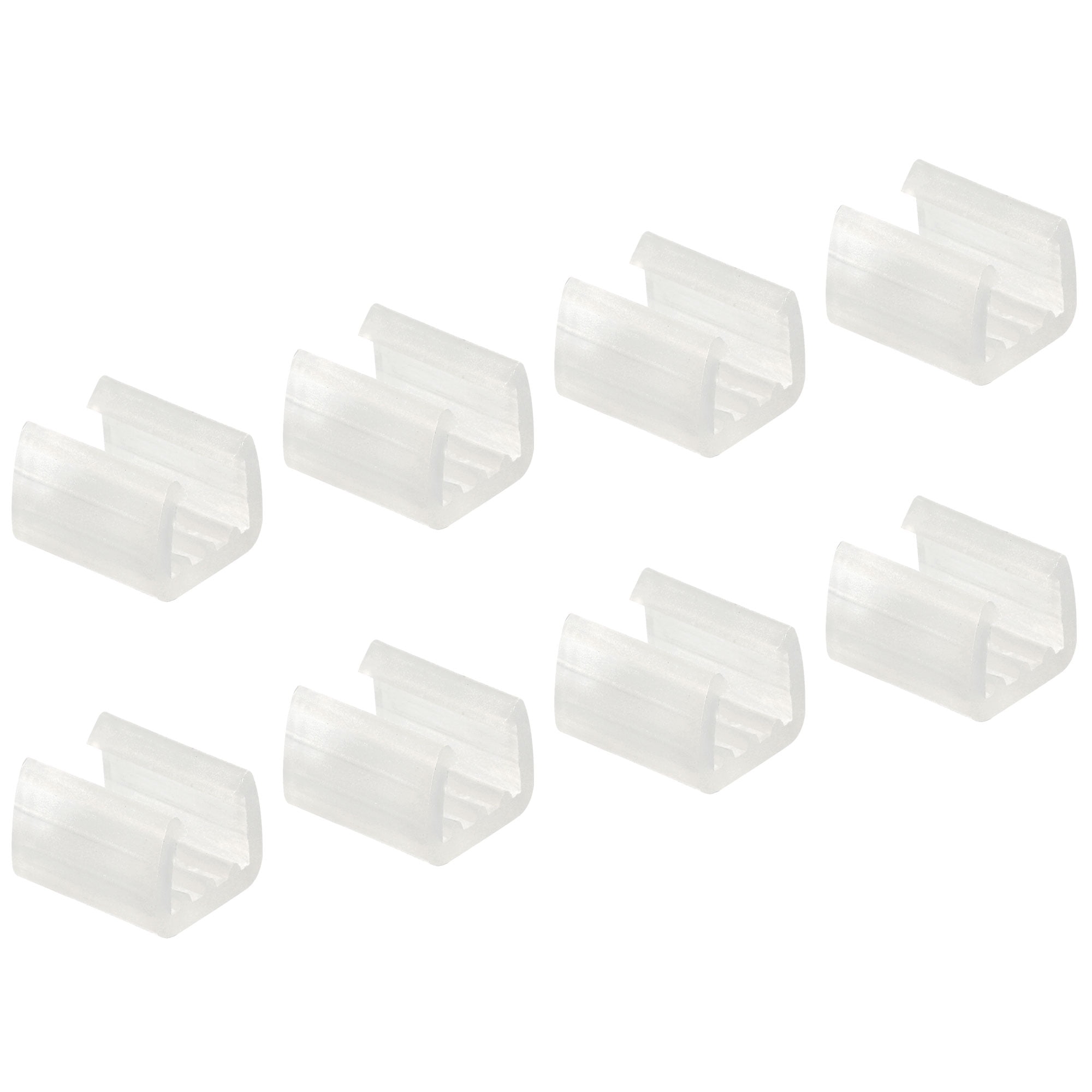 Uxcell Led Neon Mounting Clips, Fixing Clamps Holder Fit 8mm Silicone