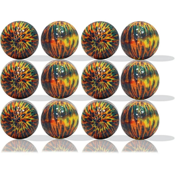 Yellow Tie-Dye Golf Balls 12 Pack