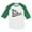 green/white, variant on Gift for Big Brother Siblings Boys Toddler Raglan 3/4 Sleeve Baseball Tee 4T green/white