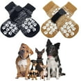 thumbnail image 6 of Kiskick Pet Socks for Dogs Anti-slip Dog Socks Adjustable Anti-slip Pet Socks 4 Pack Waterproof Paw Protectors for Hardwood Floors Silicone Traction Control, 6 of 8
