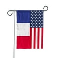 thumbnail image 2 of American France Flag French Friendship U.S.A Memorial Day Patriotic For Garden Flag, Double-Sided Decorative Outdoor Flag, Polyester Yard Flag 12 x 18 in, 2 of 5