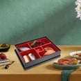 thumbnail image 2 of Portable Bento Box Sushi 5 Compartments Japanese Style Lunch Containers For Catering Office, 2 of 5