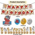 thumbnail image 2 of 32Pcs For Tom and Jerry Party Decoration Kit – Includes Banner, 18 Balloons,13 Cupcake Toppers for Themed Celebrations, 2 of 4