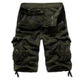 thumbnail image 2 of AOOCHASLIY Shorts Men Clearance Men's Shorts Multi Pocket Cargo Pants Loose Casual Pants Straight Leg Pants, 2 of 4
