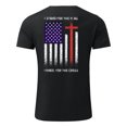 thumbnail image 4 of Mens Shirts under $5.00 Short-Sleeved Independent Sun Printed Casual T-shirt Black 2XL, 4 of 5