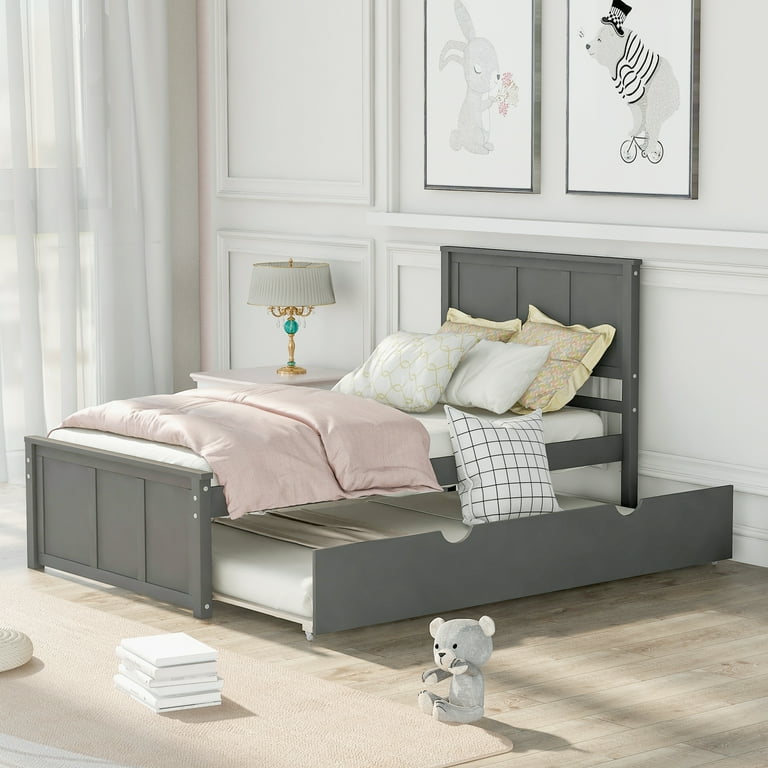 Twin Bed Frame for Kids Adults BTMWAY Wood Twin Platform Bed with