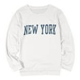 thumbnail image 4 of Women's Casual Sweatshirt Long Sleeved Letter Printed Tops Crew Neck Lightweight Pullovers Trendy 2025, 4 of 4