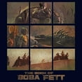 thumbnail image 2 of Men's Star Wars: The Book of Boba Fett Tatooine Desert Comic Panels Graphic Tee Navy Blue 2X Large, 2 of 5