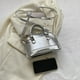 thumbnail image 3 of Bolso de hombro Mujer Cocodrilo Patrón Shell PU Cuero Tote Bag (Plata), 3 of 8