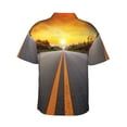 thumbnail image 4 of Highway Men's 3d Print Casual Button Down Shirts, Novelty Hawaiian Short Sleeves 3xl, 4 of 8