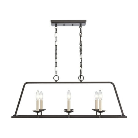 

Elk Home Joanie 34 Wide 6-Light Linear Chandelier - Old Bronze