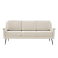 thumbnail image 6 of Modway Chesapeake Upholstered Fabric Sofa in Black Beige, 6 of 8