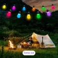 thumbnail image 4 of Smart Outdoor String Lights, Outdoor Lights with 20 Dimmable LED Bulbs, IP65 Waterproof, Color Changing Warm White Lights for Patio, Backyard, App Control, Solar Power, 4 of 6
