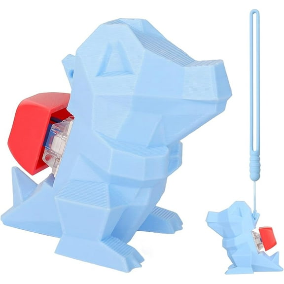 3D printed dinosaur keyboard fidget toy for adults clicker keychain sensory toys for anxiety stress relief (purple dinosaur)