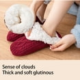 thumbnail image 2 of Sonducket 2 piezas de invierno frío para niños, calcetín grueso para mantener el calor, calcetines suaves, calcetería cómoda, accesorio de Accesorios de disfraces Albaricoque 40 a 42, 2 of 6