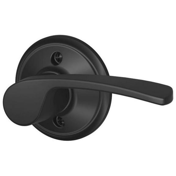 Schlage Merano Right Handed Lever Non-Turning Lock, Matte Black (F170 MER 622 RH) - FA170MER622RH