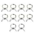 thumbnail image 1 of Unique Bargains Double Wire Spring Hose Clamp, 304 Stainless Steel 8mm Fuel Line Silicone Tube Spring Clips, 20 Pack, 1 of 5