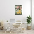 thumbnail image 2 of Casual Dragonfly Garden Bouquet Botanical & Floral Graphic Art Black Framed Art Print Wall Art, 2 of 8