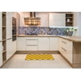 thumbnail image 5 of Ahgly Company Indoor Round Patterned Canary Yellow Area Rugs, 6' Round, 5 of 6