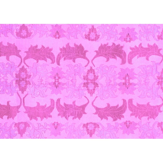 Ahgly Company Indoor Rectangle Abstract Purple Modern Area Rugs, 7' x 9'