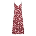 thumbnail image 4 of SMihono Robe Maxi Bohème d'Été pour Femmes Grande Taille Mode Décontractée d'Été avec Poches Sans Manches Imprimé Dentelle Col en V Robe de Plage Robe d'Été, 4 of 4