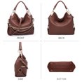 thumbnail image 4 of Dasein Hobo Bags for Women Soft Faux Leather Purses and Handbags Large Hobo Purse Shoulder Bag with Rhinestones, 4 of 7