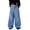 Blue+non-striped, variant on Men's Y2K Baggy Jeans Wide Leg Stretchy Denim Pants, Skater Striped Oversized Streetwear Casual Trousers