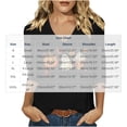 thumbnail image 3 of JTZGDY Halloween Tops for Women Dressy Casual Fall 3/4 Length Sleeve Thanksgiving Day Funny Ghost Pumpkin Printed V Neck Graphic Tunic Shirts Loose Oversized Comfy Pullover Blouse, 3 of 6