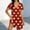 Dresses-442Red, variant on Dresses for Women Short Sleeve V-Neck Babydoll Mini Dress Star Print A-Line Swing Sundress Casual Summer Holiday Vacation Cute Dress Blue L