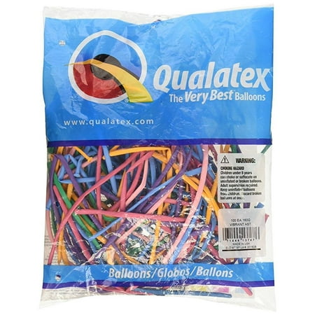 Spring Assortment Latex Balloons - Qualatex Pioneer Balloon Company 13767.0 Vibrant Assortment Latex Balloons, Multicolor