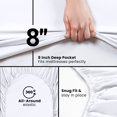 thumbnail image 3 of Sábana bajera ajustable Utopia Bedding, bolsillo profundo, microfibra suave, 3 of 9