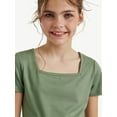 thumbnail image 5 of Justice Girls Mesh Hem Tulip Short Set, Sizes XS - XLP, 5 of 7