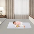 thumbnail image 4 of Haperlare Waterproof Crib Mattress Protector Pad Flannel Incontinence Pad Wetting Reusable Cover 100% Cotton Sheet Savers for Baby 28"52", White, 4 of 7