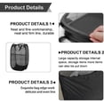thumbnail image 3 of Cesto de malla plegable para ropa sucia, redondo, plegable, color negro, compatible con asas, para niños, ideal para el hogar., 3 of 5