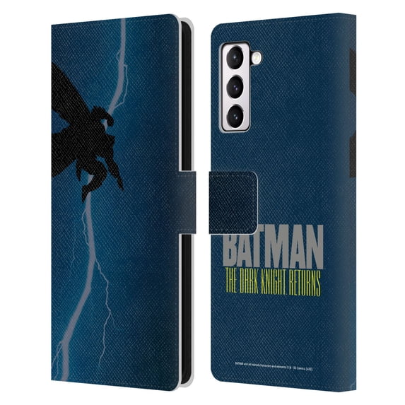 Head Case Designs Officially Licensed Batman DC Comics Famous Comic Book Covers The Dark Knight Returns Leather Book Wallet Case Compatible with Samsung Galaxy S21+ 5G