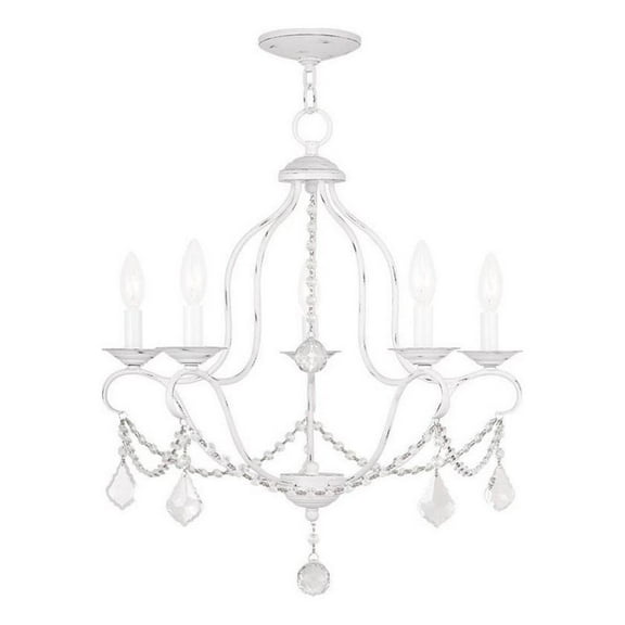 Beaumont Lane 5 Light Chandelier in Antique White