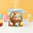 thumbnail image 4 of EUDIDV Decorative Ceramic Mug Easter Rabbit Ceramic Coffee Mark Cup Home Applicable Cup Large Ceramic Mug, 4 of 4