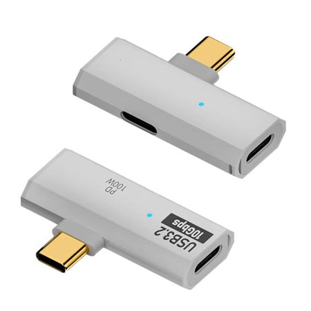 lanema 2 in 1 USB C Type C to USB3.2 10Gbps 100W Fast Charging Data Adapter OTG Cable Adapter for Phone Laptop Tablet