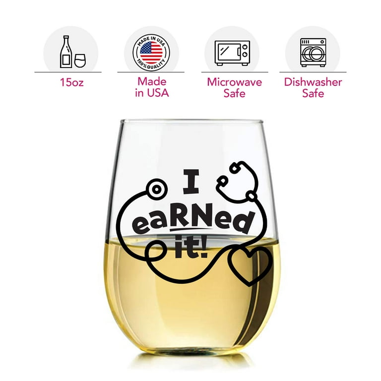 Funny Wine Glasses for Women or Men, Cute Wine Glasses, Unique