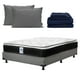 thumbnail image 1 of Colchon Matrimonial Premier+Box Base Cama+Almohada 2Pack+Sabanas Softy, 1 of 8