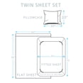 thumbnail image 6 of Twin Solid Color Brushed Microfiber 3-Piece Sheet Set, 1800 Luxury Hotel Collection, 6 of 9