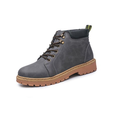 Meigar Mens Leather Waterproof Work Martin Boots Ankle High Top Casual Shoes Winter Meigar Mens Leather Waterproof Work Martin Boots Ankle High Top Casual Shoes Winter