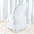 thumbnail image 2 of Efavormart 30 PCS White Premium Spandex Folding Chair Covers, Stretch Fitted Folding Chair Covers, 2 of 8