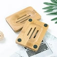 thumbnail image 6 of Travelwant 3Packs Soap Dish, Bamboo Soap Dish, Soap Holder for Shower, Soap Savers for Bar Soap, Soap Dishes for Bathroom, Soap Tray Self Draining, 6 of 7