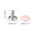 thumbnail image 2 of Unique Bargains 100 Sets Leather Rivets 8mm Double Cap Rivets 8.5mm Height Studs Pink, 2 of 5