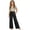 Black, variant on Girls Linen Pants, Summer Casual High Waist Straight Leg Trousers, Lightweight Loose Fit with Pockets (White, 8-9 Years)